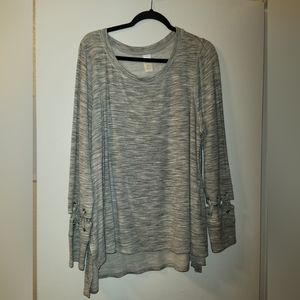LIVI by Lane Bryant Grey Top BNWT